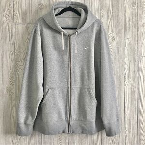 Nike Size XXL Fleece Lined Grey Hoodie